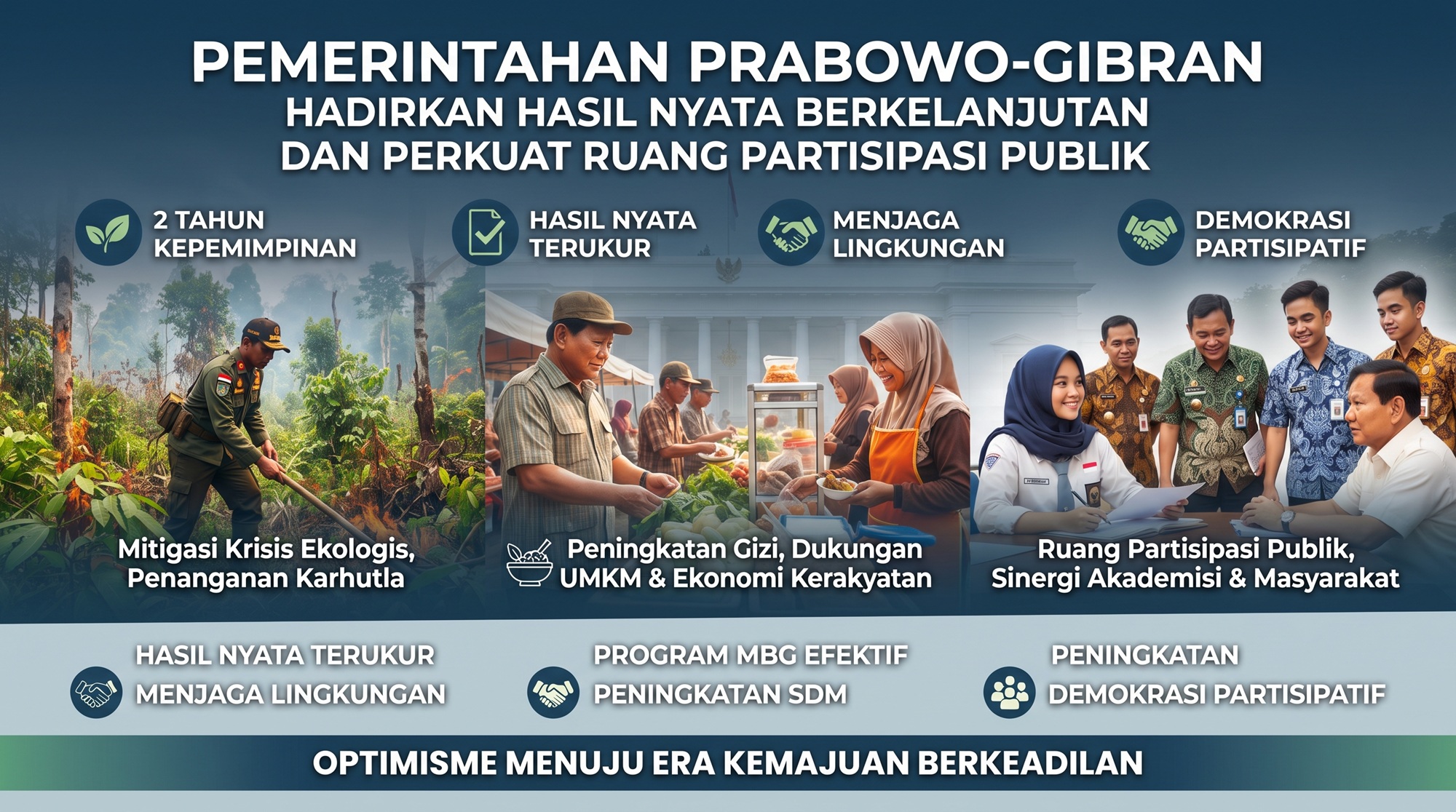 Pemerintahan Prabowo-Gibran Hadirkan Hasil Nyata Berkelanjutan dan Perkuat Ruang Partisipasi Publik